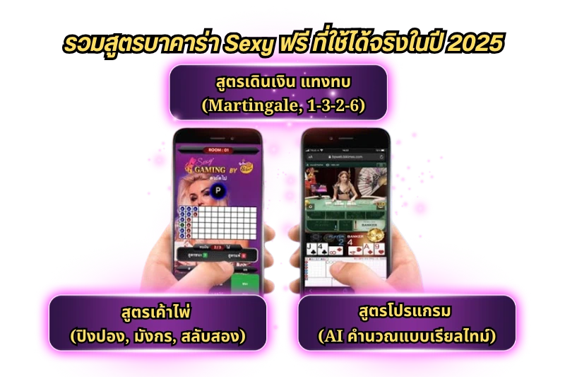 รวม สูตรบาคาร่า Sexy ฟรี ที่ใช้ได้จริงในปี 2025