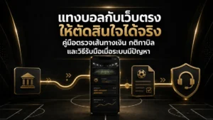แทงบอลกับเว็บตรง