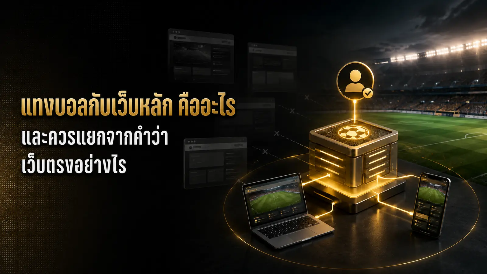 แทงบอลกับเว็บหลัก คืออะไร และควรแยกจากคำว่าเว็บตรงอย่างไร