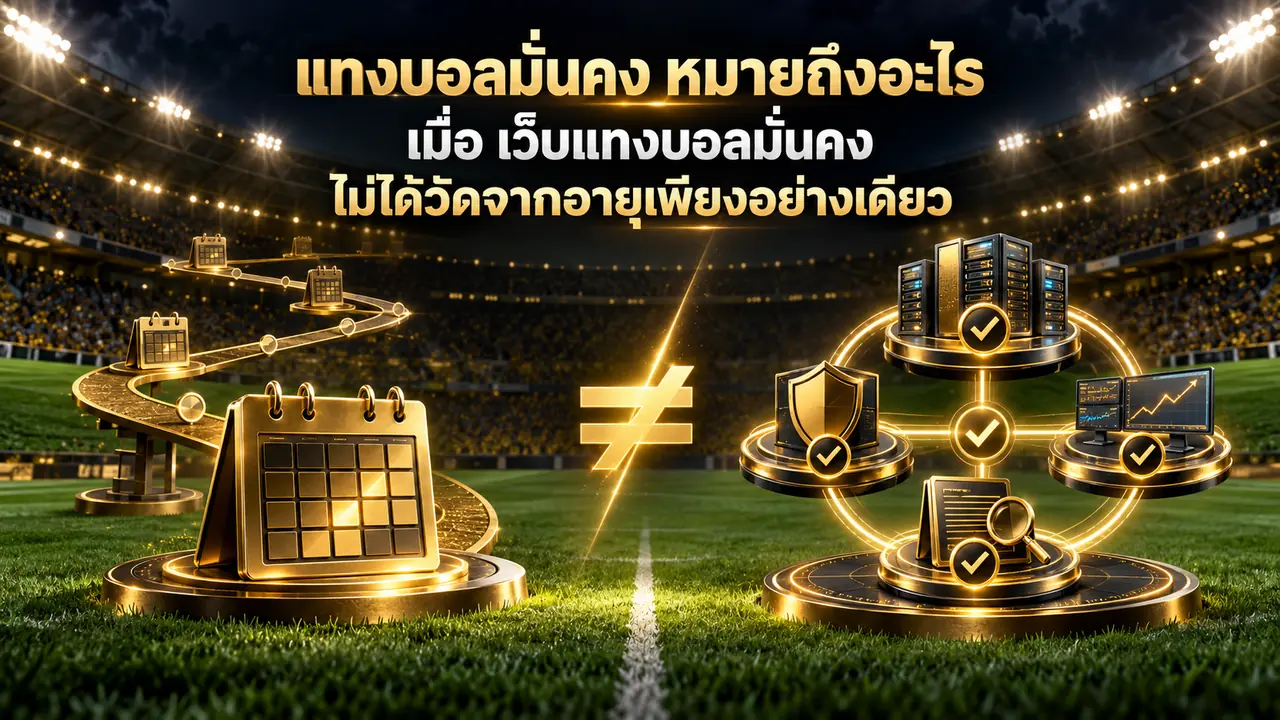 แทงบอลมั่นคง หมายถึงอะไร เมื่อ เว็บแทงบอลมั่นคง ไม่ได้วัดจากอายุเพียงอย่างเดียว