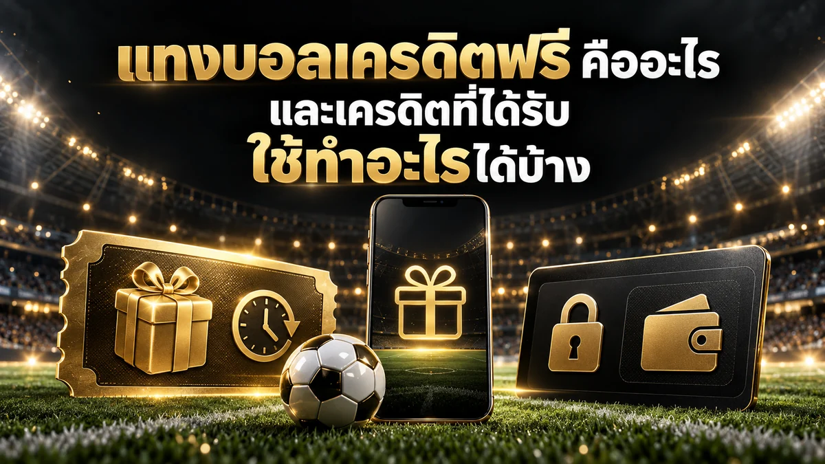 แทงบอลเครดิตฟรี คืออะไร และเครดิตที่ได้รับใช้ทำอะไรได้บ้าง
