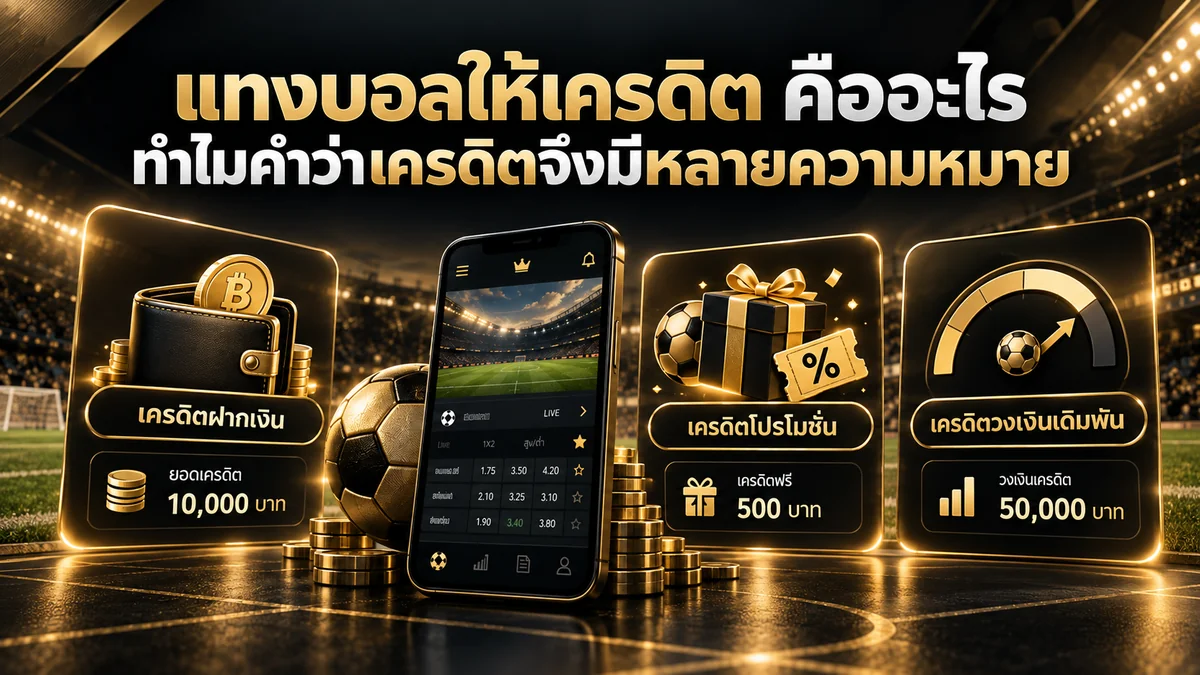 แทงบอลให้เครดิต คืออะไร ทำไมคำว่าเครดิตจึงมีหลายความหมาย